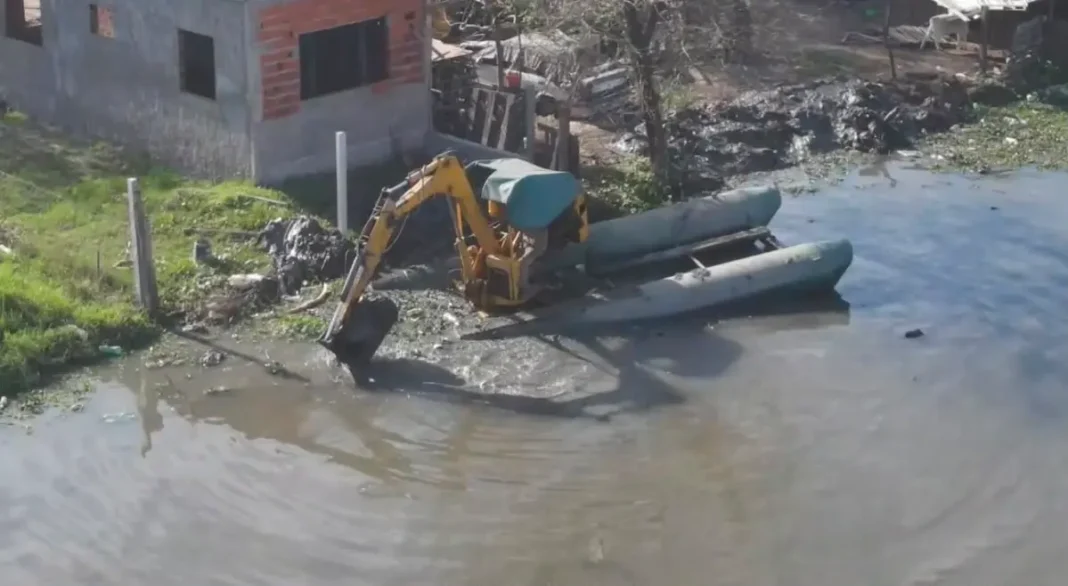 El Chaco refuerza el drenaje del riacho Arazá ante el riesgo de lluvias