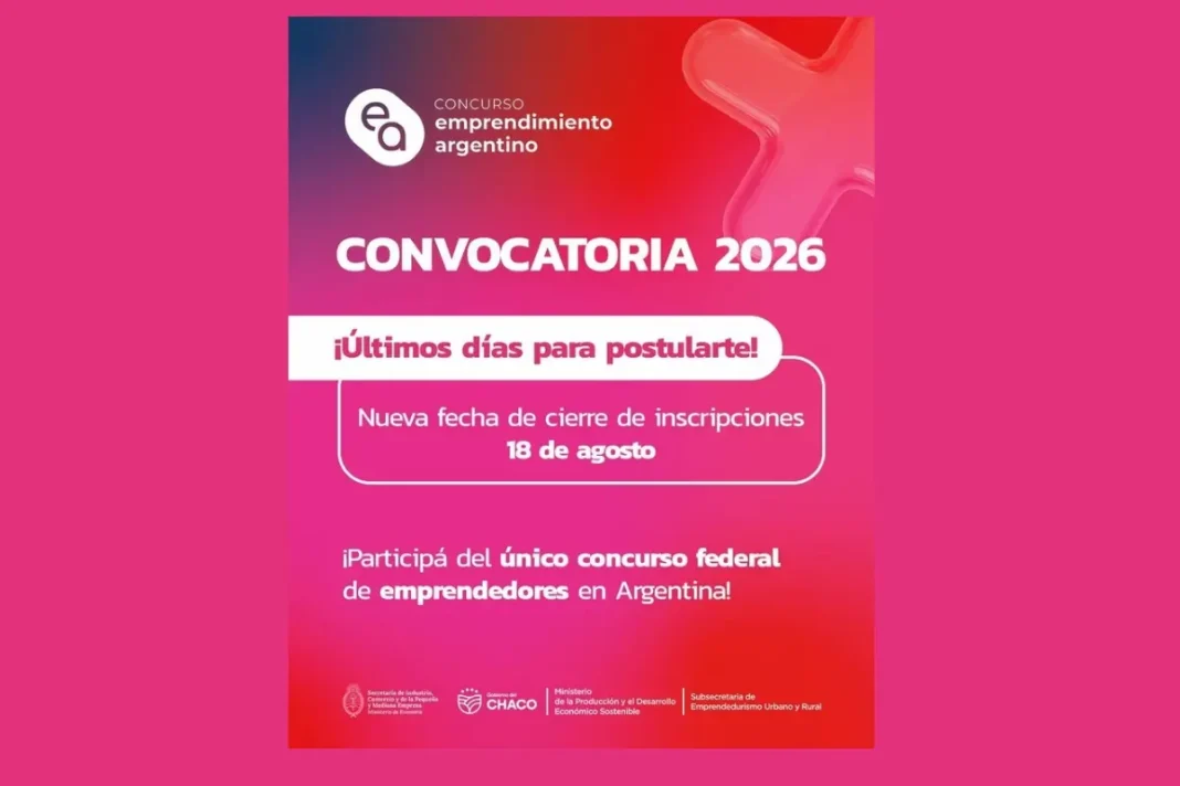 Emprendedores chaqueños podrán competir en una convocatoria nacional