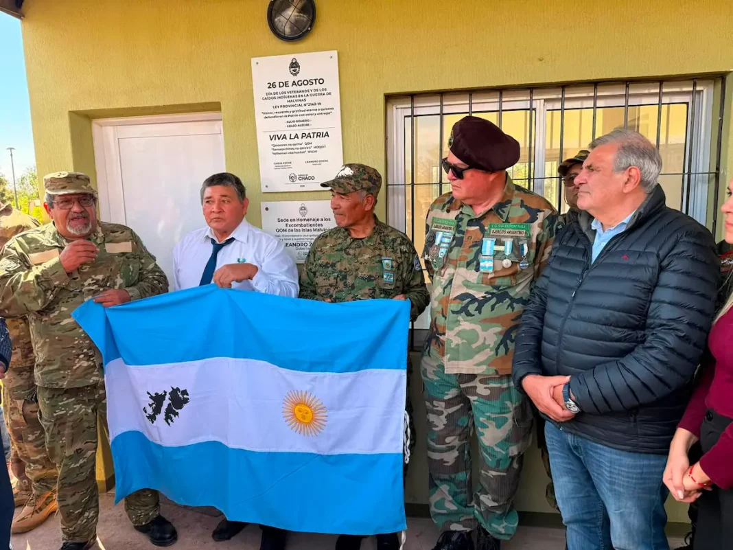 El Gobierno chaqueño homenajeó a veteranos originarios de Malvinas