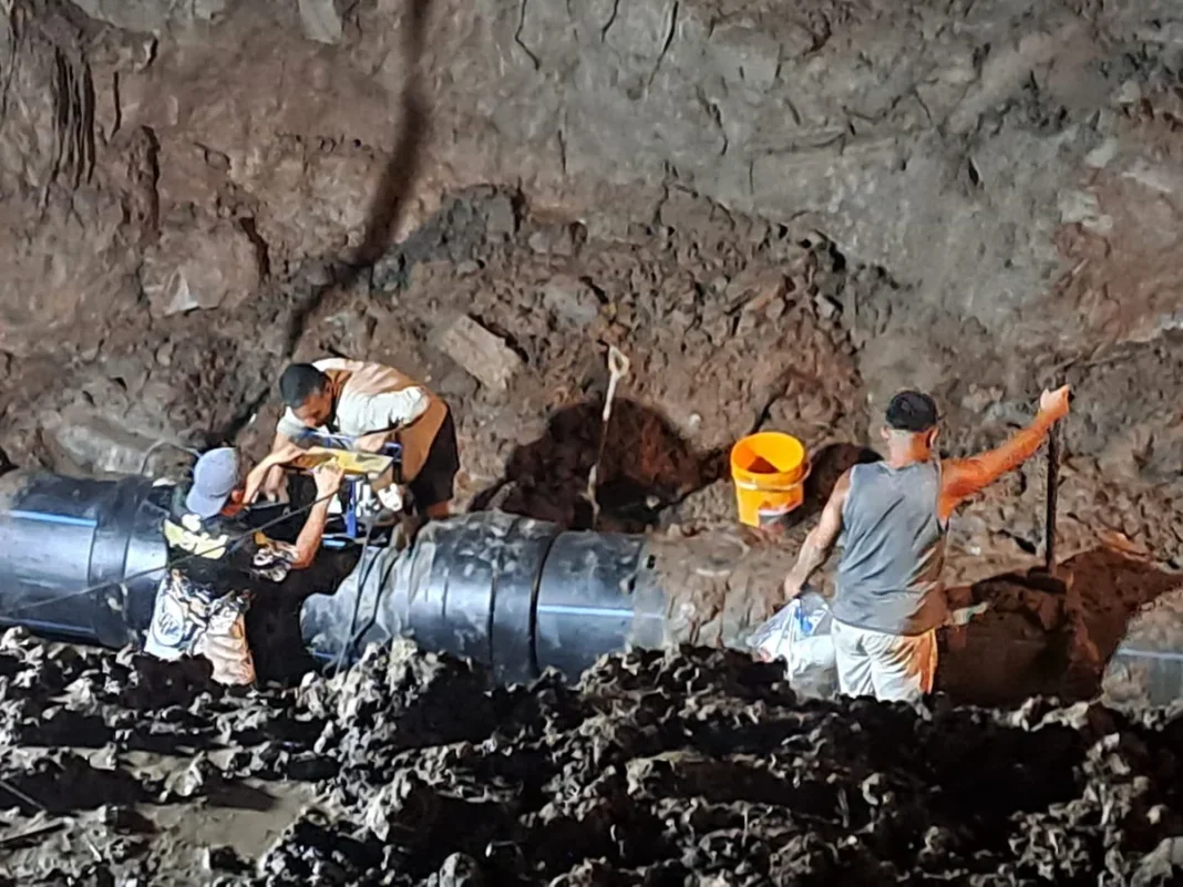 Reparación del acueducto de Puerto Lavalle