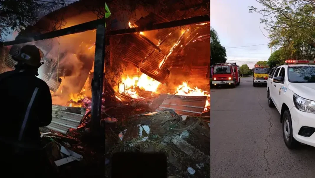 Incendio en una carpintería de Resistencia