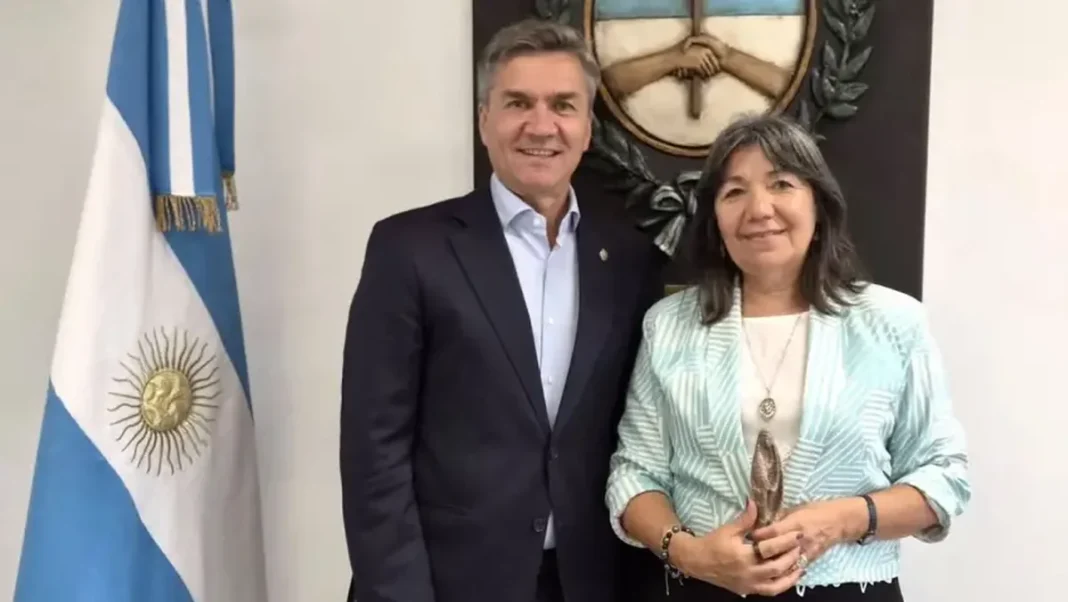 Leandro Zdero junto a Rossana Cecilia Surballe en Barcelona